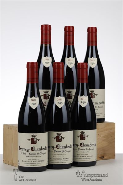 GEVREY CHAMBERTIN LAVAUX ST JACQUES 2011 - Denis Mortet - 6 Bottles