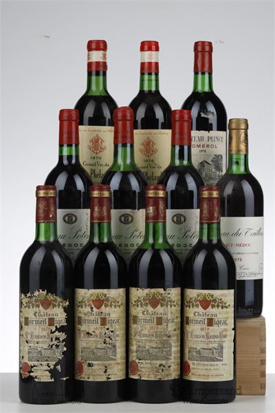 MIXED LOT BORDEAUX 70 TIES - Mc - 12 Bottles
