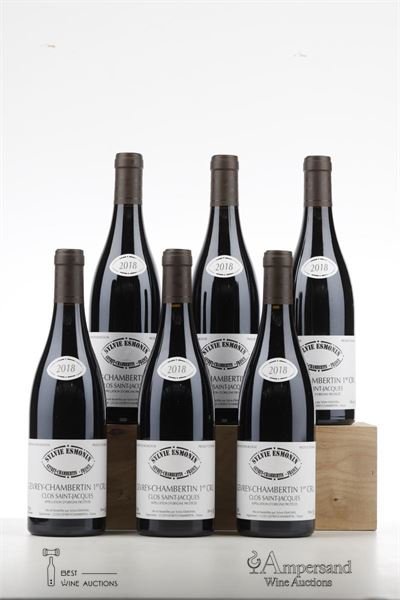 GEVREY CHAMBERTIN CLOS ST JACQUES 2018 - Sylvie Esmonin - 6 Bottles