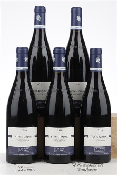 VOSNE ROMANEE LES BARREAUX 2016 - Anne Gros - 5 Bottles