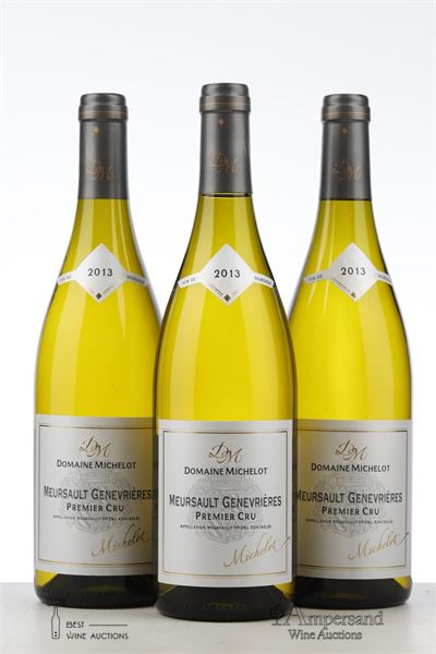 MEURSAULT LES GENEVRIERES 2013 - Michelot - 3 Bottles