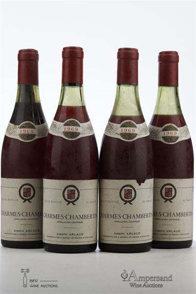 CHARMES CHAMBERTIN 1969 - Joseph Arlaud - 4 Bottles