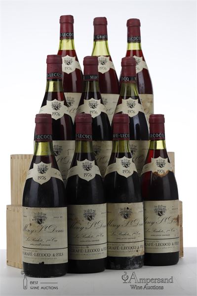 MOREY ST DENIS LES RUCHOTS 1976 - Grafe Lecocq - 10 Bottles