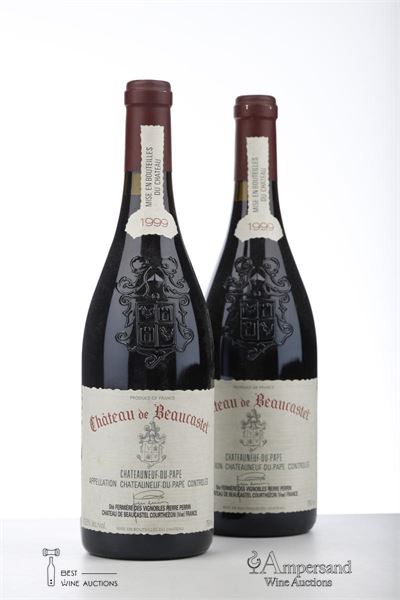 CHATEAUNEUF DU PAPE BEAUCASTEL 1999 - Beaucastel - 2 Bottles