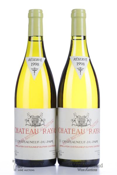 CHATEAUNEUF DU PAPE BLANC RAYAS 1998 - Reynaud - 2 Bottles