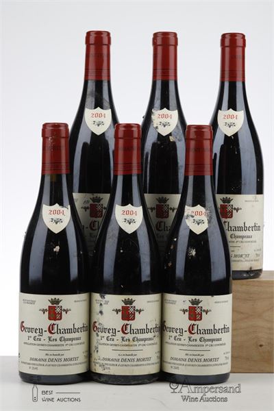 GEVREY CHAMBERTIN LES CHAMPEAUX 2004 - Denis Mortet - 6 Bottles