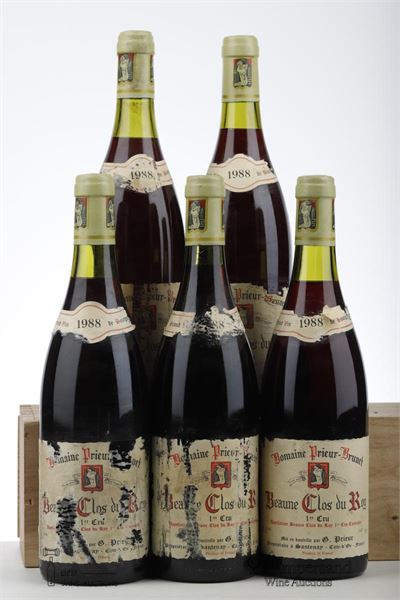 BEAUNE CLOS DU ROY 1988 - G.Prieur -  Brunet - 5 Bottles