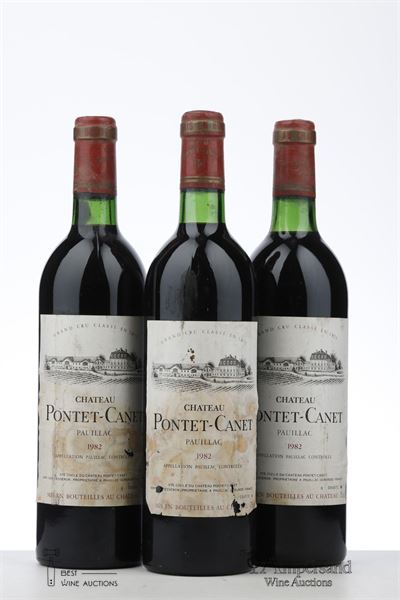 PONTET CANET 1982 - Mc - 3 Bottles