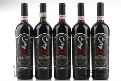 BRUNELLO DI MONTALCINO CASE BASSE RISERVA 1996 - Soldera  - 5 Bottles