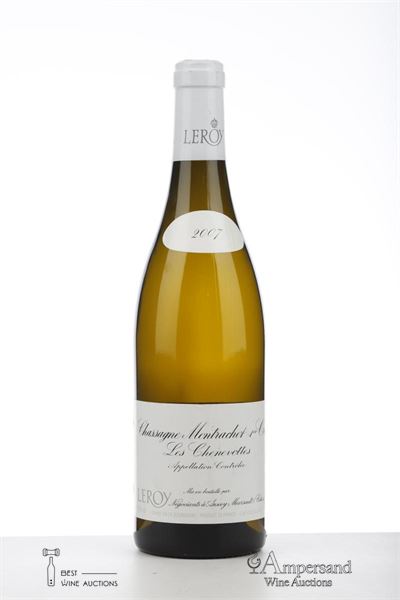 CHASSAGNE MONTRACHET BLANC LES CHENEVOTTES 2007 - Maison Leroy - 1 Bottle