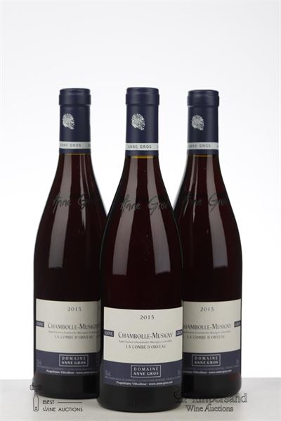 CHAMBOLLE MUSIGNY LA COMBE D'ORVEAU 2015 - Anne Gros - 3 Bottles