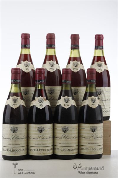 CHARMES CHAMBERTIN 1976 - Grafe Lecocq - 8 Bottles