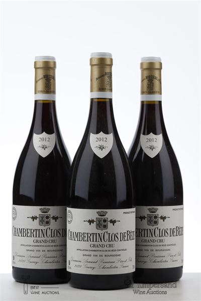 CHAMBERTIN CLOS DE BEZE 2012 - Armand Rousseau - 3 Bottles