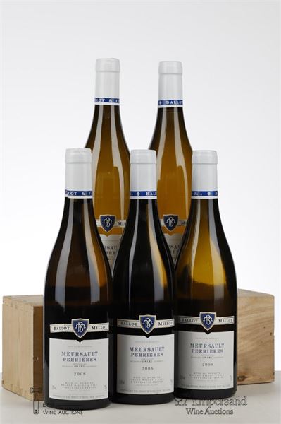 MEURSAULT PERRIERES 2008 - Ballot Millot - 5 Bottles