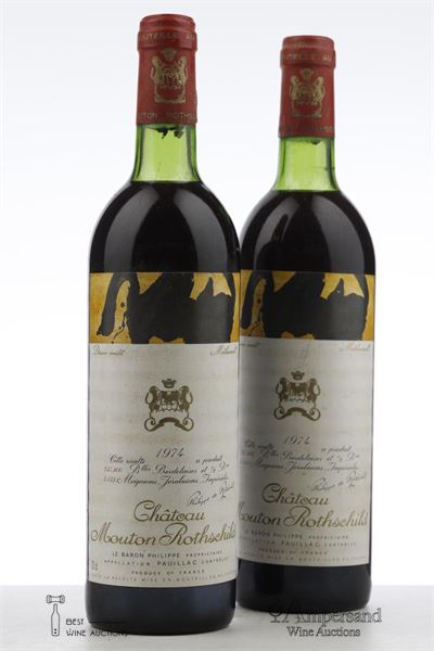 MOUTON ROTHSCHILD 1974 - Mc - 2 Bottles