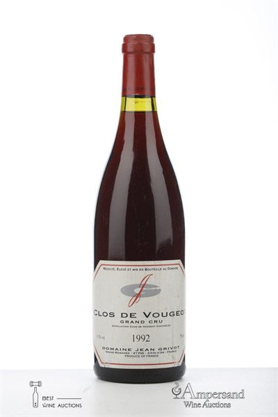 CLOS DE VOUGEOT 1992 - Jean Grivot - 1 Bottle