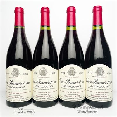 VOSNE ROMANEE CROS PARANTOUX 2003 - Emmanuel Rouget - 4 Bottles