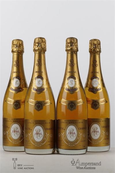 CRISTAL ROEDERER 1986 - Louis Roederer - 4 Bottles