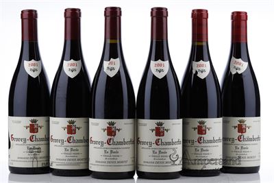 GEVREY CHAMBERTIN EN DEREE VIEILLE VIGNE 2001 - Denis Mortet - 6 Bottles