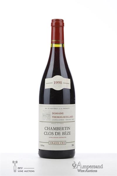 CHAMBERTIN CLOS DE BEZE 1998 - Thomas moillard - 1 Bottle