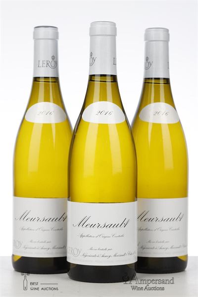 MEURSAULT 2016 - Maison Leroy - 3 Bottles