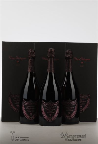 DOM PERIGNON ROSE 2008 - Moet et Chandon - 3 Bottles - Oc 1