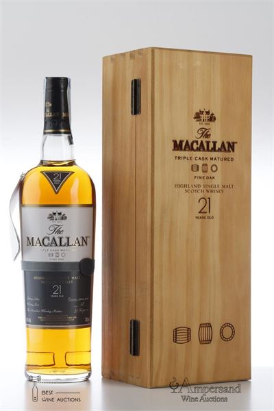 MACALLAN  FINE OAK TRIPLE CASK 21 Y - Alc 43% - 1 Bottle - Owc 1