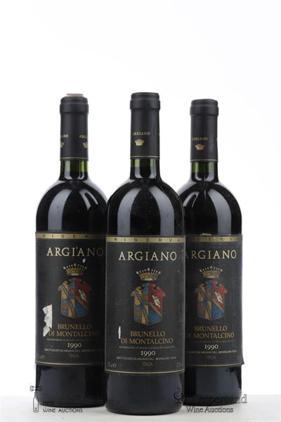 BRUNELLO DI MONTALCINO RISERVA 1990 - Argiano - 3 Bottles
