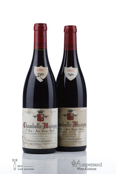 CHAMBOLLE MUSIGNY AUX BEAUX BRUNS 1997 - Denis Mortet - 2 Bottles
