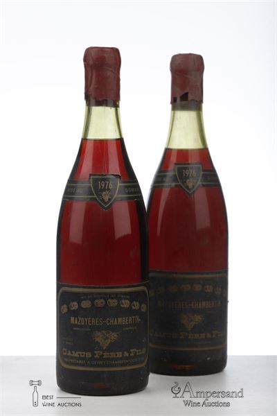MAZOYERES CHAMBERTIN 1976 - Camus - 2 Bottles