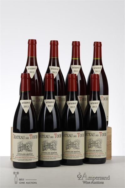CHATEAU DES TOURS RESERVE 2013 - Rayas - 8 Bottles