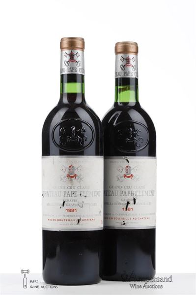 PAPE CLEMENT 1981 - Mc - 2 Bottles