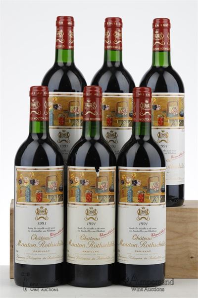 MOUTON ROTHSCHILD 1991 - Mc - 6 Bottles