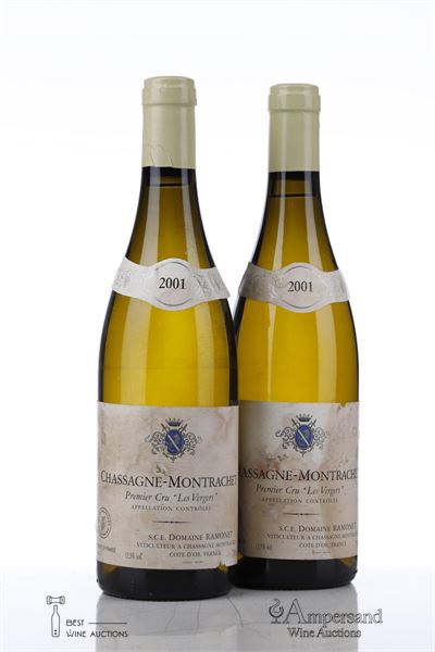 CHASSAGNE MONTRACHET BLANC LES VERGERS 2001 - Ramonet - 2 Bottles