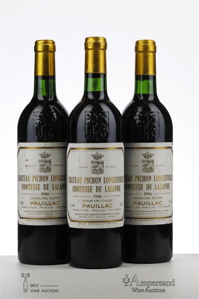 PICHON COMTESSE 1986 - Mc - 3 Bottles