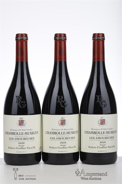 CHAMBOLLE MUSIGNY LES AMOUREUSES 2020 - Robert Groffier - 3 Bottles