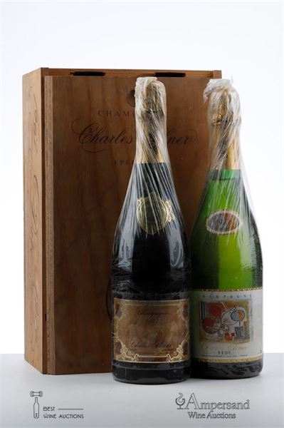 CHARLES ELLNER BRUT MILLESIME SERIE LIMITEE 1967+1976 - Charles Ellner - 2 Bottle - Owc 2