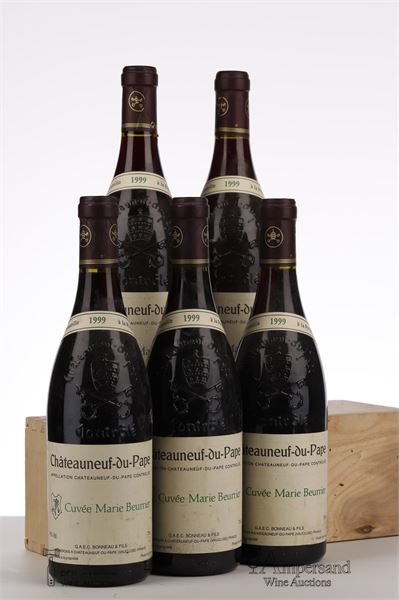 CHATEAUNEUF DU PAPE CUVEE MARIE BEURRIER 1999 - Henri Bonneau - 5 Bottles