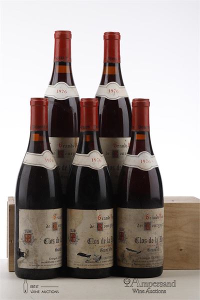 CLOS DE LA ROCHE 1976 - Georges Lignier - Caves Dessilly - 5 Bottles