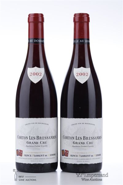 CORTON LES BRESSANDES 2002 - Prince Florent de Merode - 2 Bottles