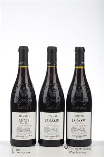 CHATEAUNEUF DU PAPE DOMAINE DE LA JANASSE 2007 - Aime Sabon - 3 Bottles