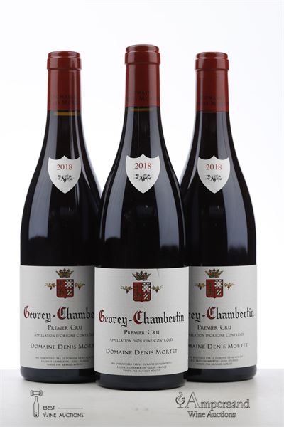 GEVREY CHAMBERTIN 1 ER CRU 2018 - Denis Mortet - 3 Bottles