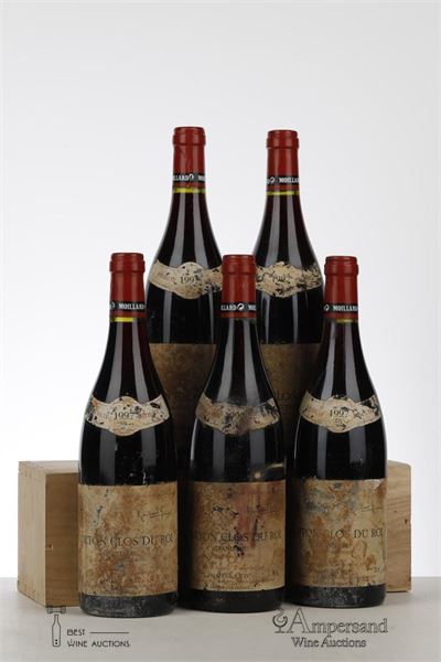 CORTON CLOS DU ROI 1997 - Moillard - 5 Bottles