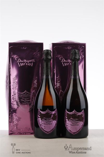 DOM PERIGNON ROSE LADY GAGA 2008 - Moet et Chandon - 2 Bottles - Metalbox