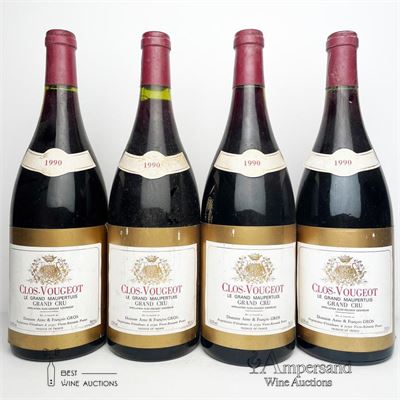 CLOS VOUGEOT LE GRAND MAUPERTUIS 1990 - Anne et François Gros - 4 Magnums
