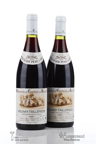 VOLNAY TAILLEPIEDS 1991 - Chateau de Beaune - Bouchard - 2 Bottles