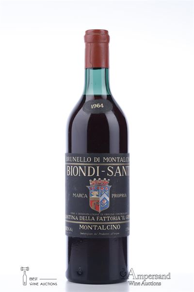 BRUNELLO DI MONTALCINO 1964 - Biondi Santi - 1 Bottle