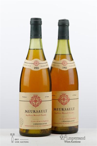 MEURSAULT 1983 - l'Heritier Guyot - 2 Bottles