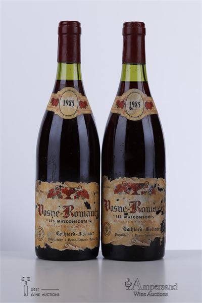 VOSNE ROMANEE LES MALCONSORTS 1985 - Cathiard Molinier - 2 Bottles