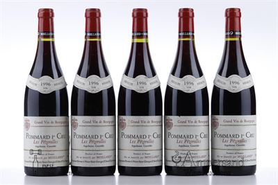POMMARD LES PEZEROLLES 1996 - Moillard - 5 Bottles